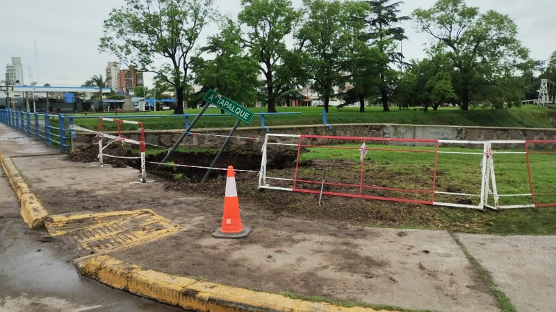 Importante desmoronamiento de tierra en Riobamba y Coln